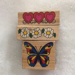 Colorful Wooden Stamps Set